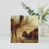  kamelen in de woestijn (Staand voorkant)