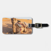 Kamelen in de woestijn van Oman Bagagelabel (Voorkant horizontaal)