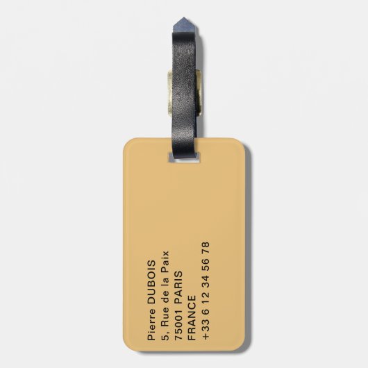 Kamelen in de woestijn van Oman Bagagelabel (Achterkant verticaal)