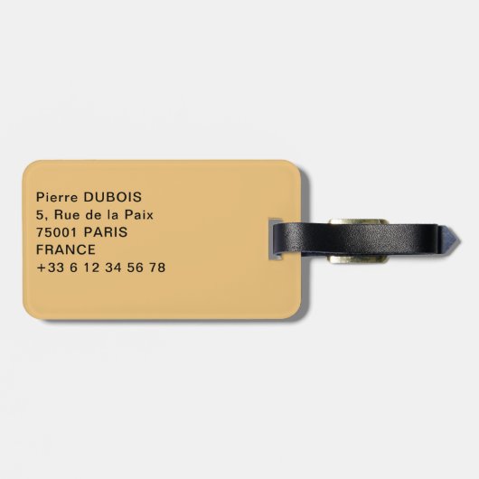 Kamelen in de woestijn van Oman Bagagelabel (Achterkant horizontaal)