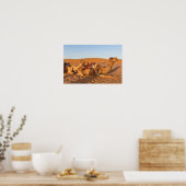 Kamelen in de woestijn van Oman Poster (Keuken)