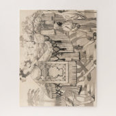 Kamelen lopen gekleed in kostuum legpuzzel (Verticaal)