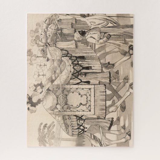 Kamelen lopen gekleed in kostuum legpuzzel (Verticaal)