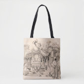 Kamelen lopen gekleed in kostuum tote bag (Voorkant)