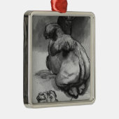 kamelen metalen ornament (Rechts)