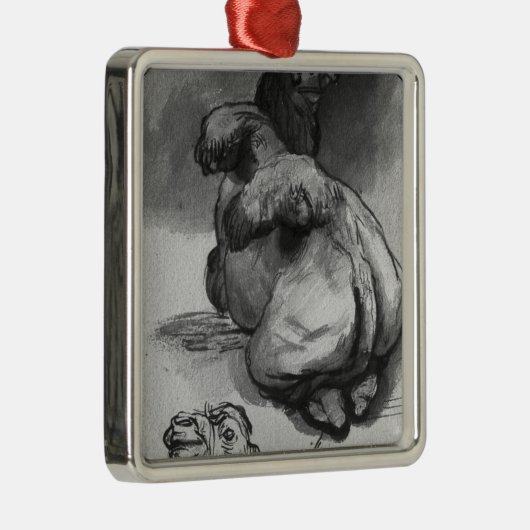 kamelen metalen ornament (Rechts)