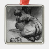 kamelen metalen ornament (Voorkant)