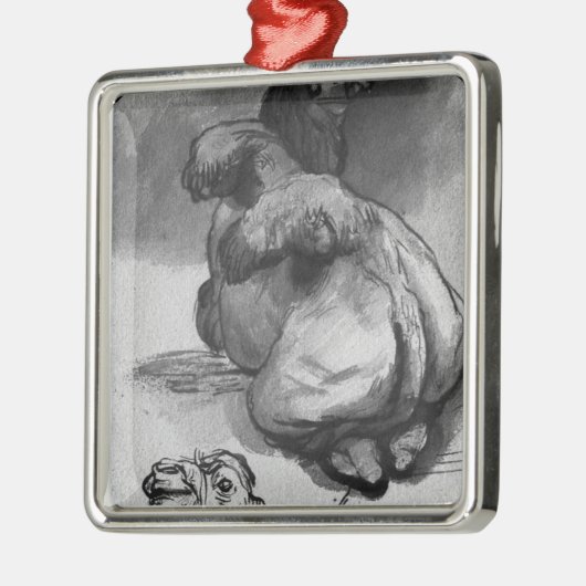 kamelen metalen ornament (Links)