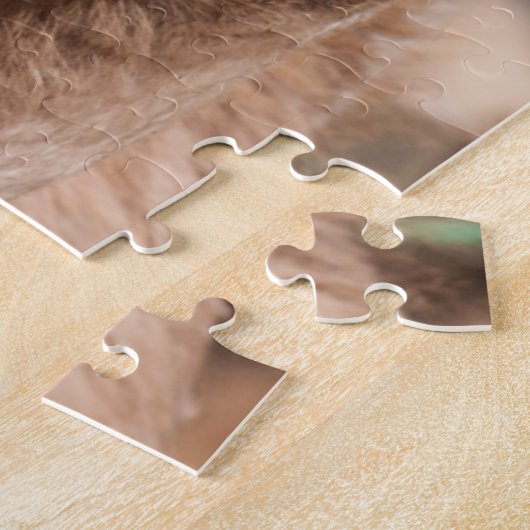 Kamelen op de Camelmarkt in Al Ain bij Dubai Legpuzzel (Zijkant)