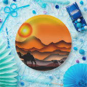 kamelen papieren bordje (Feest)