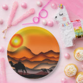 kamelen papieren bordje (Feest)