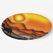 kamelen papieren bordje (Gekanteld)