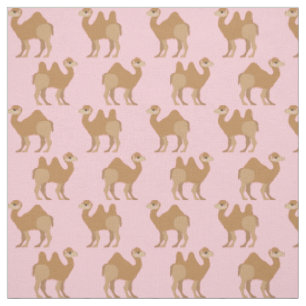 Kamelen Print stof roze