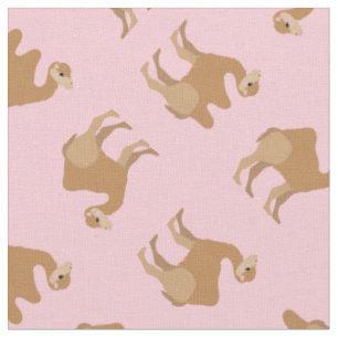 Kamelen Print stof roze