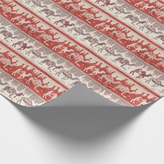 kamelen, treindruk en kamelenpatroon cadeaupapier (Hoek)