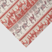  kamelen, treindruk en kamelenpatroon tissuepapier (Detail)