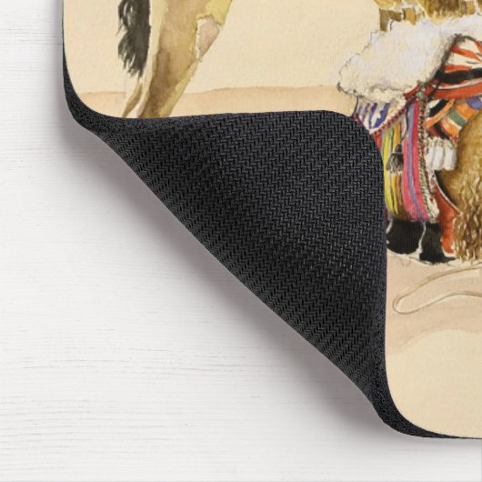 Kamelen uit Petra 2007 Muismat (Hoek)