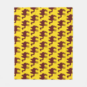  kamelen: woestijngeïnspireerd patroon. fleece deken