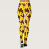 kamelen: woestijngeïnspireerd patroon. leggings (Achterkant)