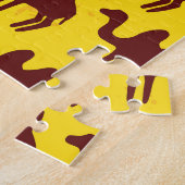kamelen: woestijngeïnspireerd patroon. legpuzzel (Zijkant)