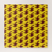 kamelen: woestijngeïnspireerd patroon. legpuzzel (Horizontaal)