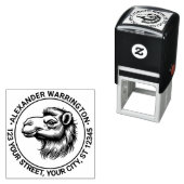 Kamelenkop Tekennaam Retouradres Zelfinktende Stempel (In situ)