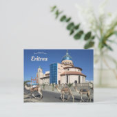 Kamelentrein in Keren Eritrea Briefkaart (Staand voorkant)