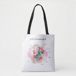 Kameleon Diagram Waterverf Educatief Tote Bag