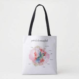 Kameleon Diagram Waterverf Educatief Tote Bag
