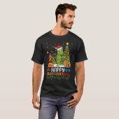 Kameleon Dier Gelukkig Kameleon Hellothanksmas T-shirt (Voorkant volledig)