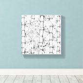 Kameleon Doodle 6 Canvas Afdruk (Insitu (Houten vloer))