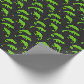 kameleon exotische reptiel patroon cadeaupapier (Hoek)