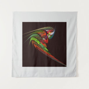 Kameleon Fractale Abstracte Kunst in Trillende Bew Wandkleed