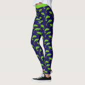 Kameleon groen en blauw patroon leggings (Links)