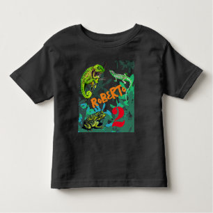 kameleon, hagedis, kikker kinder shirts