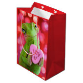 Kameleon Hart (Luv U) Medium Cadeauzakje (Achterkant Gekanteld)