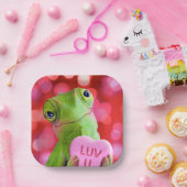 Kameleon Hart (Luv U) Papieren Bordje (Feest)