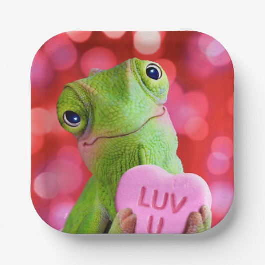 Kameleon Hart (Luv U) Papieren Bordje (Voorkant)