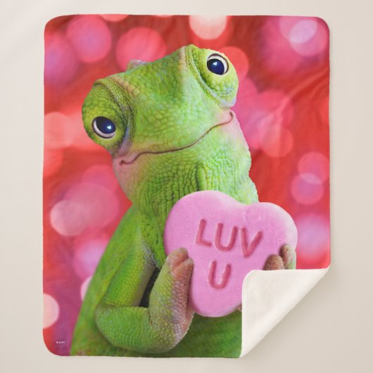 Kameleon Hart (Luv U) Sherpa Deken (Voorkant)
