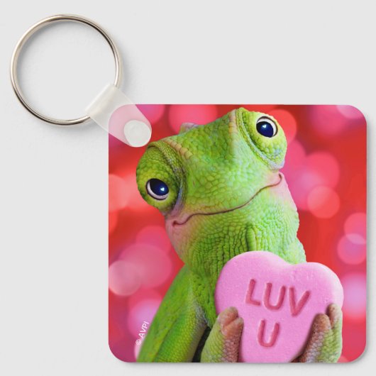 Kameleon Hart (Luv U) Sleutelhanger (Voorkant)