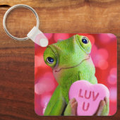 Kameleon Hart (Luv U) Sleutelhanger (Voorkant)