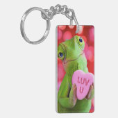 Kameleon Hart (Luv U) Sleutelhanger (Voorkant Links)