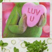 Kameleon Hart (Luv U) Theedoek (Gevouwen)