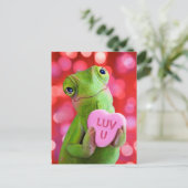 Kameleon Hart (Luv U) Uitnodiging Briefkaart (Staand voorkant)