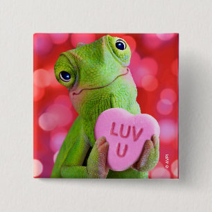 Kameleon Hart (Luv U) Vierkante Button 5,1 Cm