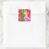 Kameleon Hart (Luv U) Vierkante Sticker (Tas)