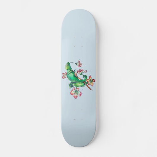 kameleon in bloom persoonlijk skateboard (Voorkant)