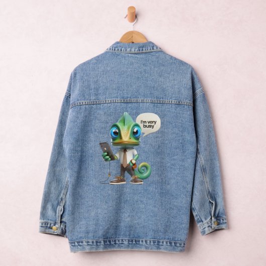 Kameleon in een Stropdas Denim Jacket (Hangar)