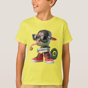 Kameleon in Rode Sneakers T-shirt