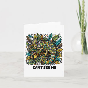 Kameleon kan me niet zien Camouflage Trocal Reptil Kaart